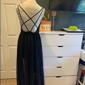 Long Elegant Black Dress